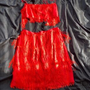 SHEIN FRINGE TWO PIECE SET